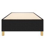 vidaXL Cadre de lit à ressorts noir 80x200 cm tissu