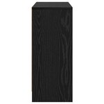 vidaXL Buffet avec tiroir Chêne noir 88 5 x 27 5 x 63 5 cm
