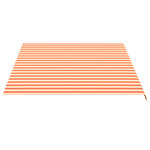 vidaXL Tissu de remplacement pour auvent Jaune et orange 4 5x3 5 m