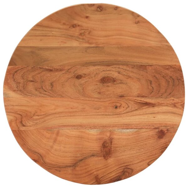 vidaXL Dessus de table Ø50x2 5 cm rond bois massif d'acacia