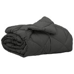 vidaXL Duvet d'été simple Anthracite 200 x 135 cm Microfibre