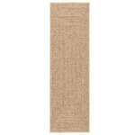 vidaXL Tapis ZIZUR beige 200x200 cm aspect de jute intérieur extérieur