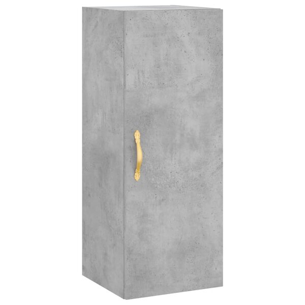 vidaXL Armoire murale gris béton 34 5x34x90 cm