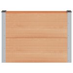 vidaXL Jardinière surélevée Marron 100 x 30 x 72 cm WPC et Aluminium