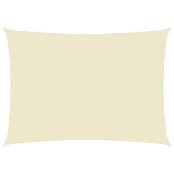 vidaXL Voile de parasol tissu oxford rectangulaire 5x7 m crème