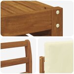 vidaXL Ensemble de canapés d'extérieur 9 pc Naturel et Crème