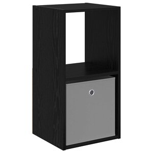 vidaXL Table de chevet Chêne noir 35 x 32 x 68 5 cm Bois d'ingénierie