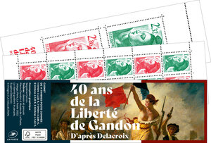 Carnet 14 timbres Marianne l'engagée - Salon d'Automne 2022