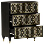 vidaXL Armoires latérales 2 Pièces 60x33x75 cm bois massif de manguier