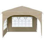vidaXL Tente de fête pop-up 290 x 290 x 245 cm Crème