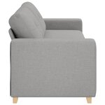 Canapé 3 places vidaXL Gris nuage 180 cm Tissu