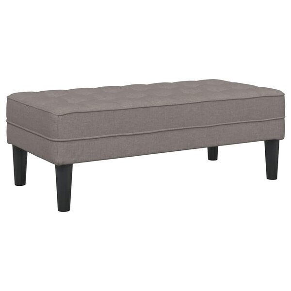 vidaXL banc Taupe 113 x 57 x 39 cm tissu