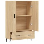 vidaXL Buffet haut chêne sonoma 69 5x31x115 cm bois d'ingénierie