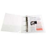 Classeur personnalisable Kreacover A4 Maxi 4 Ax Diam 40mm Dos 60 mm Blanc EXACOMPTA