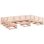 vidaXL Salon de jardin 10 Pièces bois massif sapin de douglas