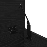 Coffre de rangement vidaXL Noir Chêne 30x35x35 cm Bois d'ingénierie