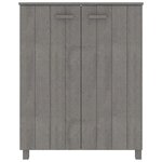 vidaXL Armoire à chaussures HAMAR Gris clair 85x40x108 cm Pin massif