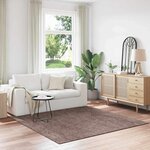 vidaXL Tapis Marron 200 x 200 cm Polypropylène
