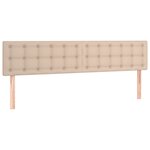 vidaXL Sommier à lattes de lit avec matelas Cappuccino 200x200 cm