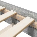vidaXL Cadre de lit Sonoma gris 80 x 200 cm Bois d'ingénierie