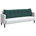 vidaXL Coussin de Dos Vert foncé 180 x 24 x 50 cm tissu