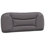 vidaXL Cadre de lit avec lumières LED gris 100x200 cm similicuir