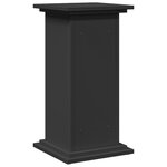 vidaXL Piédestal avec rangement noir 31x30x60 cm bois d'ingénierie