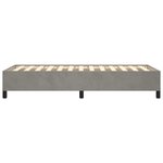 vidaXL Cadre de lit Gris clair 100x200 cm Velours