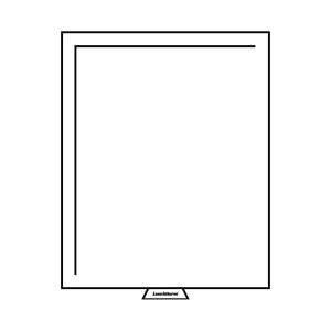 Médaillier sans compartiments 210x270 mm  teinte fumée.