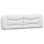 vidaXL Coussin de tête de lit blanc 193 cm similicuir