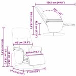 vidaXL Fauteuil de massage inclinable Gris foncé 91 x 71 x 105 cm