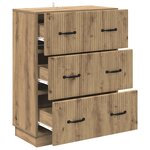 vidaXL Armoire à tiroirs 66 x 34 5 x 87 cm Bois d'ingénierie
