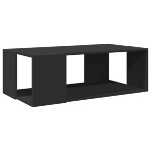 vidaXL Table basse noir 89 5x48x30 cm bois d'ingénierie