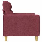 vidaXL Canapé à 2 places Rouge bordeaux 120 cm Tissu