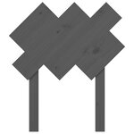 vidaXL Tête de lit Gris 72 5x3x81 cm Bois massif de pin