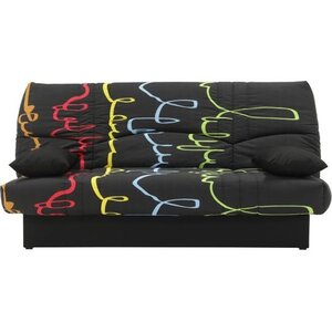 Banquette clic clac 3 places - Motif graffiti - Style Contemporain - L 190 x P92 cm - DREAM