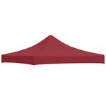 vidaXL Toit de tente de réception 3x3 m Bordeaux 270 g/m²