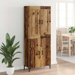 vidaXL Haut Armoire 2 Pièces Bois Ancien Bois d'ingénierie