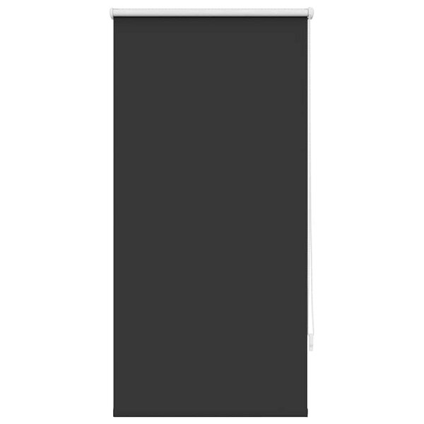vidaXL Store enrouleur occultant 64 4 x 120 cm  largeur du tissu 60 cm  noir