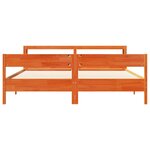 vidaXL Cadre de lit sans matelas cire marron 180x200cm bois pin massif