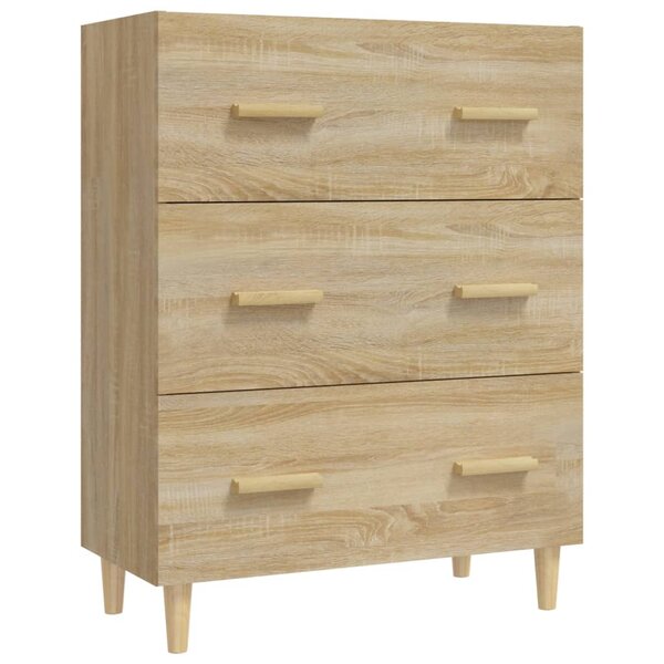 vidaXL Buffet Chêne sonoma 70x34x90 cm Bois d'ingénierie