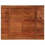 vidaXL Dessus de table 100x80x2 5cm rectangulaire bois massif récupéré