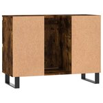 vidaXL Armoire salle de bain chêne fumé 80x33x60cm bois d'ingénierie