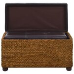 Ensemble de banc banquette 2 pièces jacinthe d'eau 85 x 40 x 45 cm marron 02_0010731