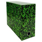 Boîte de classement carton exacompta tradition dos 12 cm  couleurs assorties - lot de 5