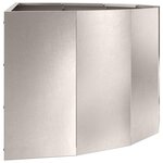 vidaXL Jardinière Argent 90 x 45 x 35 cm Acier inoxydable