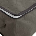 vidaXL Boîte de rangement avec fenêtre latérale transparente 6 pc Gris
