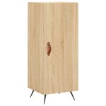 vidaXL Buffet haut Chêne sonoma 34 5x34x180 cm Bois d'ingénierie