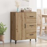 vidaXL Buffet Chêne artisanal 69 5 x 34 x 90 cm Bois d'ingénierie