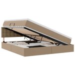 vidaXL Lit avec rangement et matelas Cappuccino 180 x 200 cm
